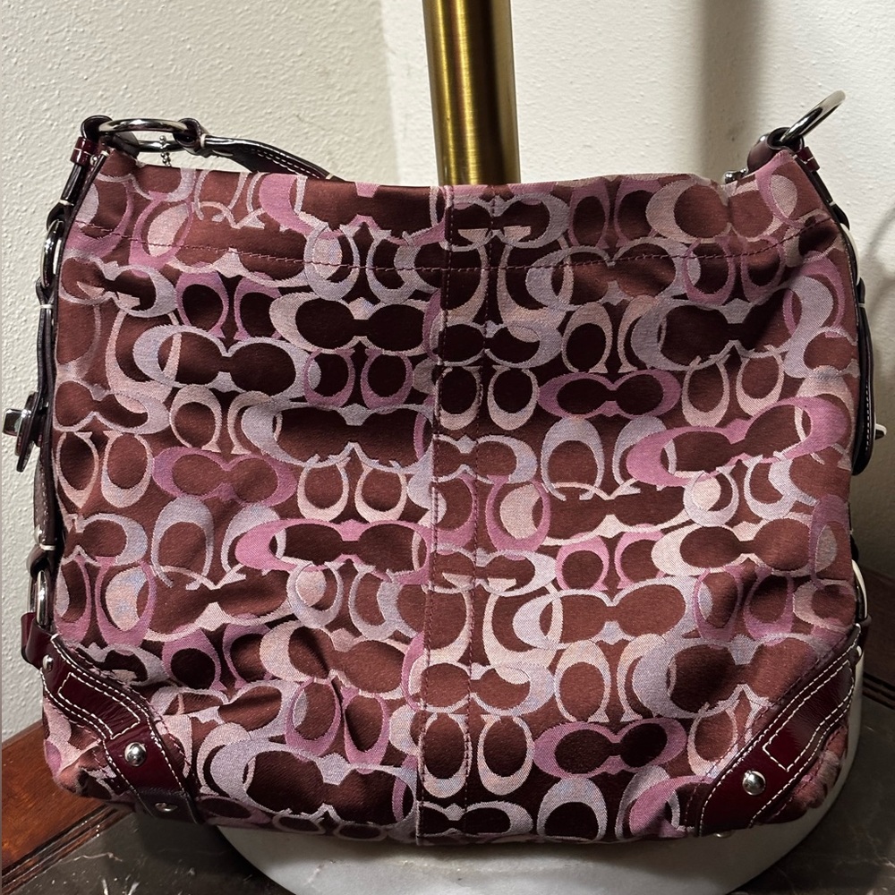 Stylish Brown and Pink Women's Bag